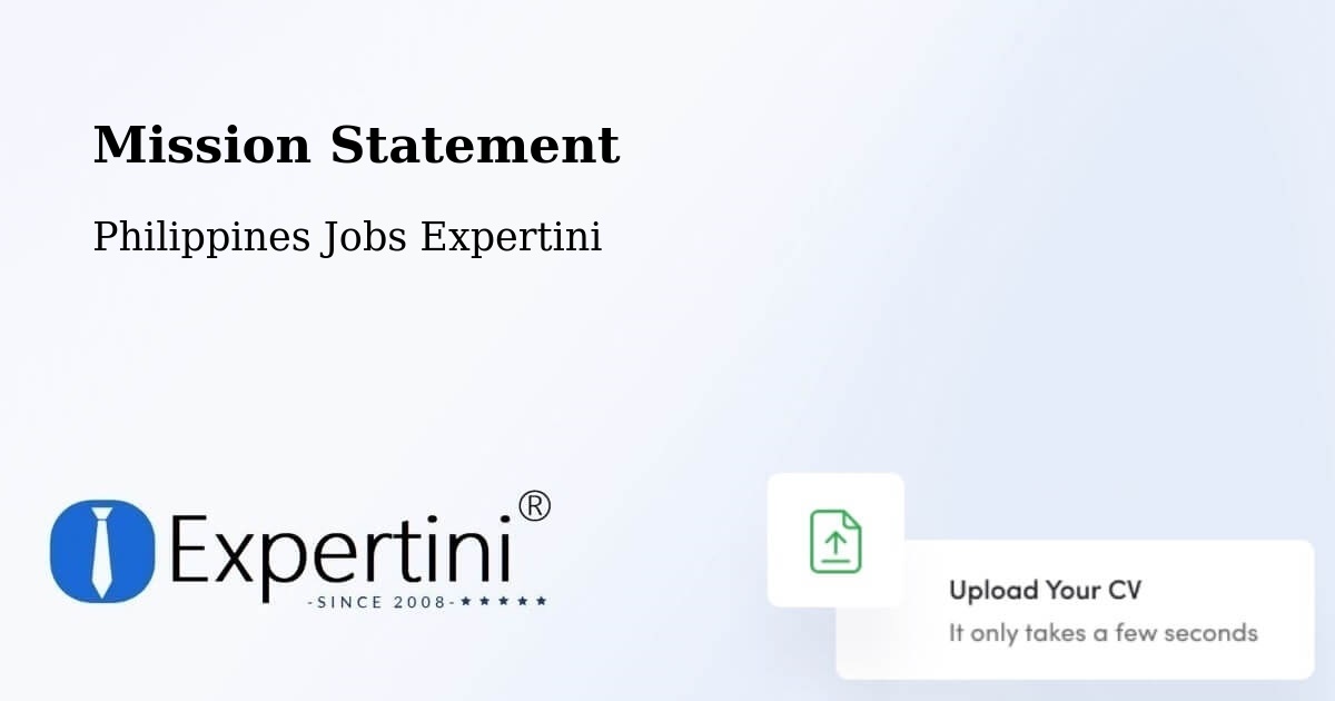 Corporate Mission – Agno - Philippines Jobs Expertini