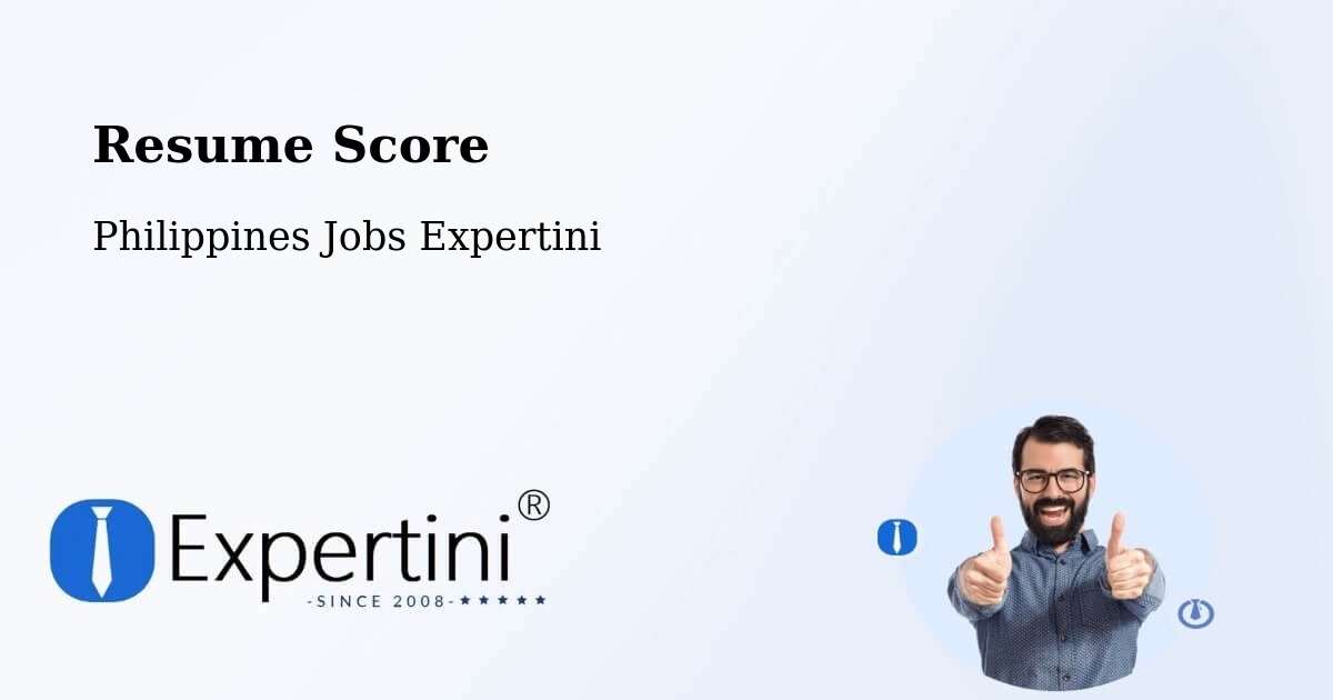 Resume Score & Job Description Match Tool – Agno - Philippines Jobs Expertini